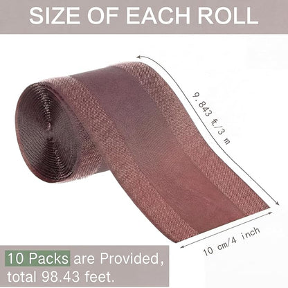 WILLBOND Carpet Cord Cover Cable Protector Floor Cover Cable Protector Management Only for Commercial Office Carpet (98.43 ft,Brown)
