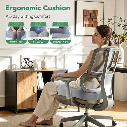 Benazcap 26 New Flying Feather Cushion Middle Grey