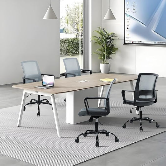 CLATINA Ergonomic Office Desk Chair - Mesh Office Chair with Adjustable Lumbar Support, Rolling Comfortable Computer Task Chairs with Arms for Home Conference-Gray, 20 Pack