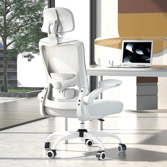 Ergonomic Office Chair for Long Hours, Full-Body Support, Relieve Neck & Back Pressure, 330LBS Capacity, Ideal for Home Office, Office & Study