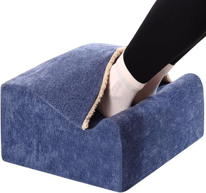Keep Warm Foot Stool Foot Rest for Under Desk At Work | Office Footrest with Warm Feet Pocket,Ergonomic Under Deskfoot stool Stool for Office Chair & Back &Pain Relief blue+
