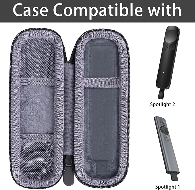 co2CREA Hard Case Replacement for Logitech Spotlight 2/1 Presentation Remote Presenter Clicker, Black