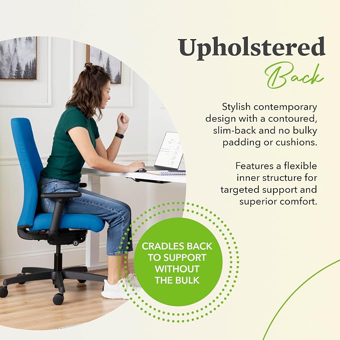 HON Ignition 2.0 Fabric Office Chair, Upholstered, Adjustable Arms, Advanced Synchro-Tilt Recline Executive Ergonomic Office Chair, Black Frame, Apricot