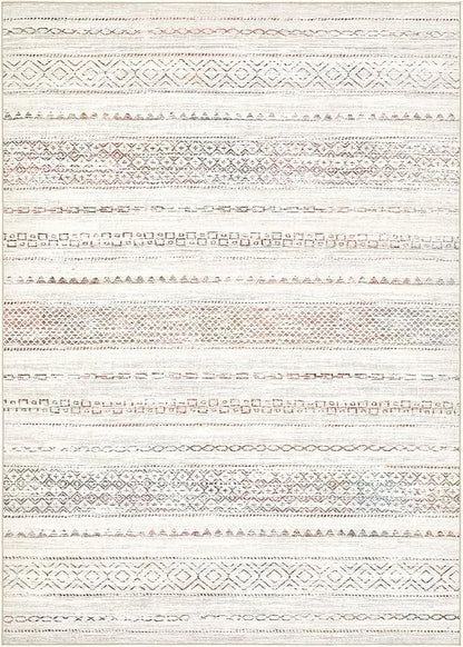 Nakagishi Area Rug Living Room Rugs: 4X6 Machine Washable Boho Large Neutral Farmhouse Stain Resistant Moroccan Indoor Floor Carpet for Bedroom Nursery Dorm Dining Room Home-Multi Color