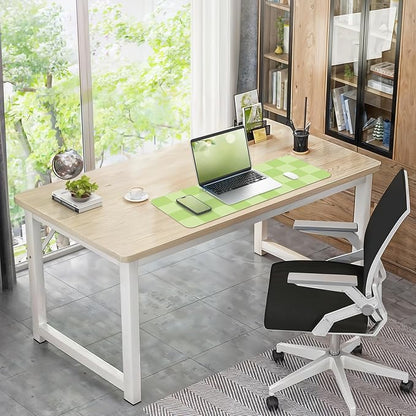 AFIING Green Checkered Desk Mat 31.5" x 12", Waterproof Desk Pad | Non-Slip Rubber Base, Easy Clean Surface, Checkered Design, Office & Home