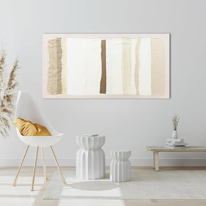 Abstract Wall Art Decor Modern Canvas Art Wall Decor Brown And White Wall Art Decor Minimalist Wall Art Prints Neutral Canvas Wall Art for Living Room 20"X40" for Room Bedroom Office Decor