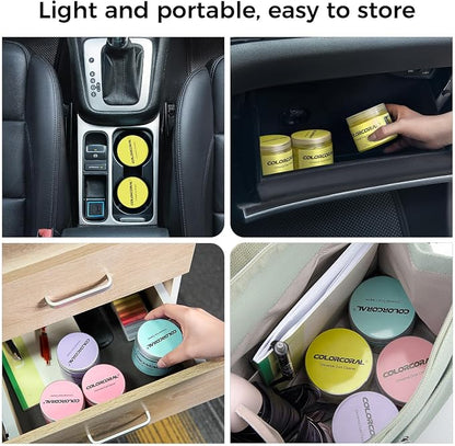 COLORCORAL Universal Cleaning Gel for Office Electronic Products Keyboard Cleaner Dust Cleaning Gel for Car Interior Cleanings,Car Putty Reusable Slime goo, Magic Cleaning Putty for Vehicle Vents
