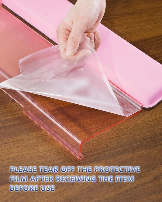 Laborio Computer Keyboard Wrist Rest Stand for Desktop, Keyboard Holder for Easy Typing with Wrist Pad for Office Desk, Home, School (Pink)