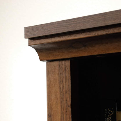 Sauder 5 Tier Book Shelf Wooden Bookcase Multipurpose Bookshelf for Home Office, Living Room, in Grand Walnut