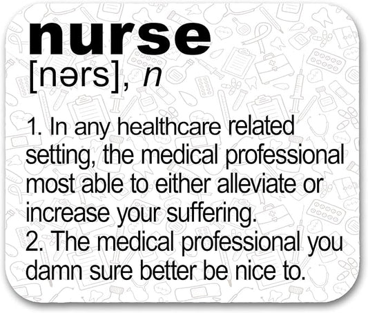 Nurse Definition Funny Mouse Pad