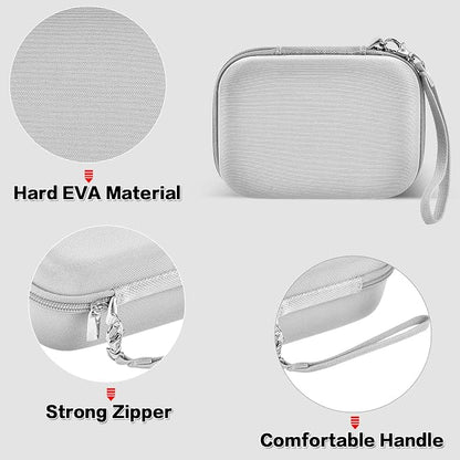 Comecase USB Flash Drive Case, Thumb Drive, Memory Card SD SDXC SDHC Card Holder Organizer, Electronic Accessories Storage Bag for SanDisk/SamData/Samsung/TOPESEL/PNY/Memory Stick/YubiKey - Grey