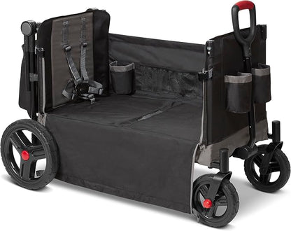 Radio Flyer Wagon for Kids, Baby Stroller, Outside Toys for Toddlers 1-3, Rolling Cart, Beach Cart with Wheels, Trav'ler Stroller Wagon with Protective Cover, for Ages 1+ Years