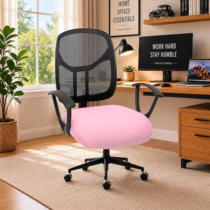 DIVA EN CAMINO DEC Stretchable Desk Office Chair Seat Cushion Covers - Universal Spandex Computer Chair Slipcover - Anti-Scratch Dogs, Cats, Pets Removable Washable Cushion Protectors