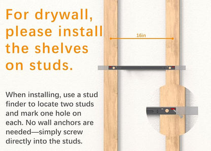 BAYKA Floating Shelves for Wall, Set of 3, 22.5 Inches Wall Mounted Rustic Wood Shelves for Bathroom, Bedroom, Living Room or Kitchen Decor, Storage for Books, Lego, Plants, Daily Necessities, Black
