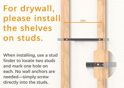 BAYKA Floating Shelves Grey, 22.5 inch Rustic Wood Wall Mounted Shelves for Bathroom, Bedroom, Living Room, Kitchen, Hanging Shelf for Books/Storage/Decor (Gray,Set of 2)