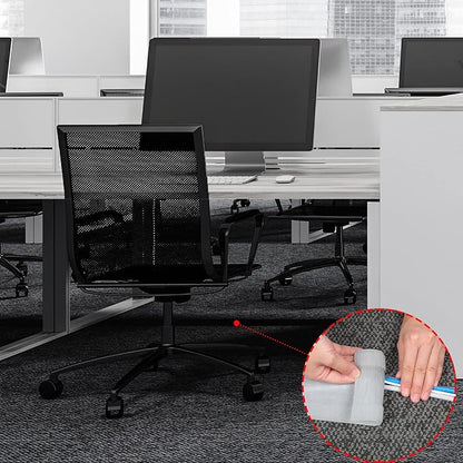 WILLBOND Carpet Cord Cover Cable Protector Floor Cover Cable Protector Management Only for Commercial Office Carpet(19.69 ft,Grey)
