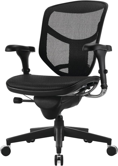 WorkPro® Quantum 9000 Series Ergonomic Mid-Back Mesh/Mesh Chair, Black