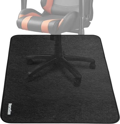Chair Mat for Carpet | Multi-Surface, Anti-Curl Floor Protector for Office Desk Chair or Rolling Gaming Chair Mat | 48" x 36" Dark Gray — 3X Thicker Than Standard Floor Mats at 0.25"