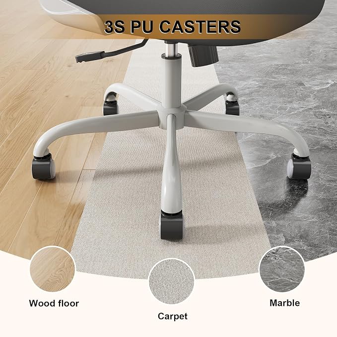 Office Chair, Ergonomic Desk Chairs 330LBS Capacity High Back Mesh Computer Chair with Flip-up Armrests, Comfy Work Chair with Adjustable Lumbar Support
