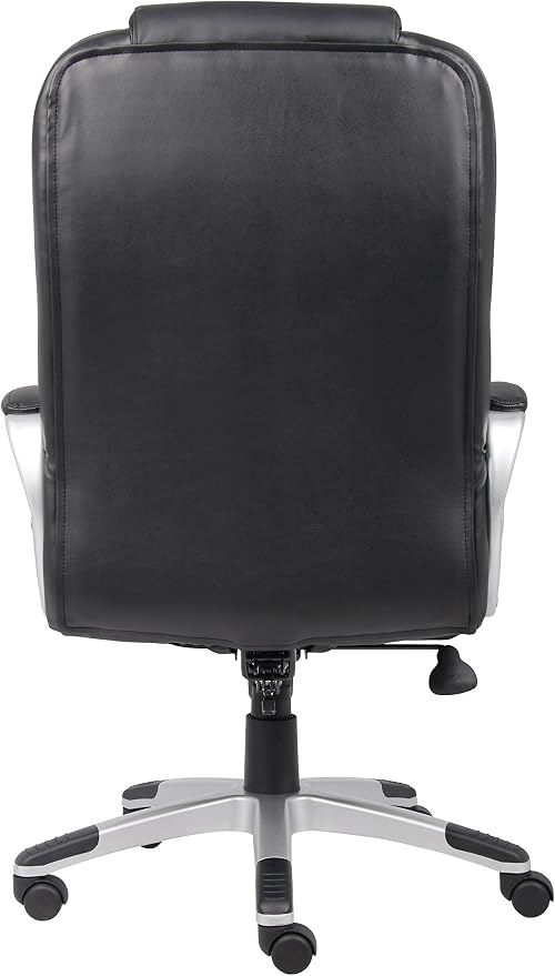 Boss Black No Tools Required Executive Leather Chair