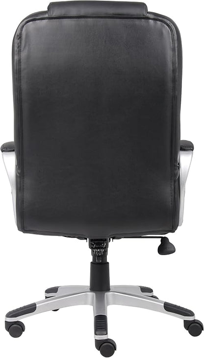 Boss Black No Tools Required Executive Leather Chair