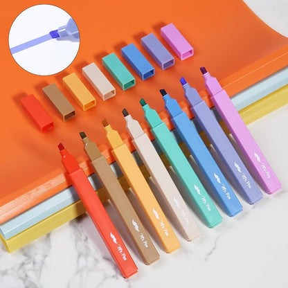 Mr. Pen- Aesthetic Highlighters No Bleed, 8 Pack, Rainbow Rangers | Chisel Tip, Cute Highlighters Assorted Colors for Journaling, Highlighting, Underlining, Fast Dry, Back to School Supplies