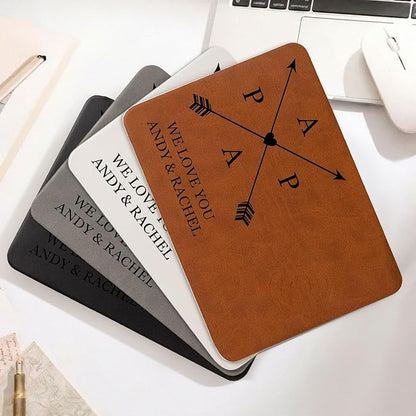 Personalized Leather Charging Mat, Papa We Love You Wireless Charging Desk Mat, Custom Dad Gift from Kids, Fathers Day Gift for Dad, Papa, Grandpa, Daddy 5