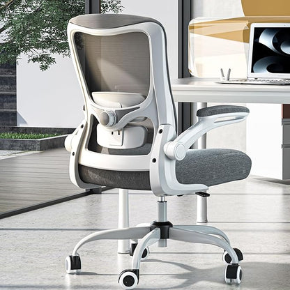 Ergonomic Office Chair - High Back Desk Chair with Adjustable Lumbar Support, Breathable Mesh Back, 330LBS Capacity, Easy Assembly, for Home Office Executive Computer Task