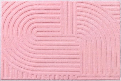 Pauwer Pink Area Rug for Girls Bedroom 2x3 Soft Fluffy Non Slip Machine Washable Rugs Arch Modern Indoor Mat Fuzzy Floor Carpet for Kids Nursery Living Room Dorm Playroom Dining Baby Home Decor