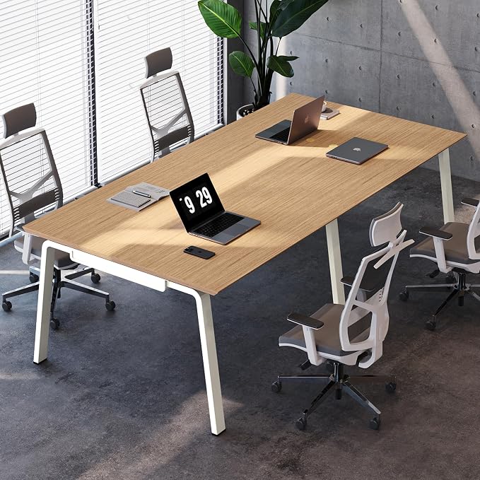 Modular Computer Office Desk, Modern Style Small Study Writing Workstation Table for Home & Business, 2 Person (47" x 47")
