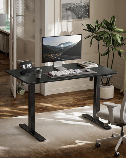 Marsail Electric Standing Desk, Adjustable Height Stand up Desk, 40 x 24 Inches Sit Stand Home Office Desk, Computer Desk, Black