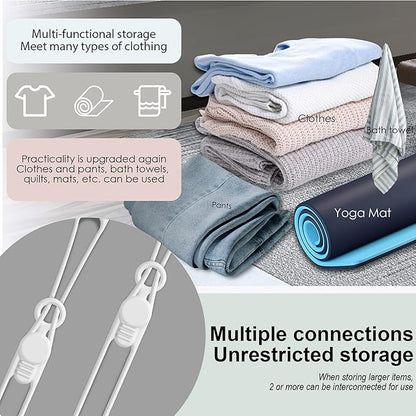 Silicone Cable Ties Cord Organizer for Cable Management, 16PCS 4.2" and 7.1" Reusable Cable Organizer Electronic Accessories for Home, Office, Kitchen, School, Travel (White)