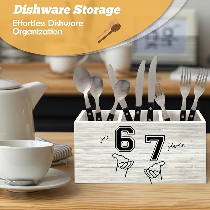 67 Meme Funny Gag Gifts Pen Holder Organizer for Desk Accessories, 6 7 Six Seven Brainrot Birthday Party Decorations for Stuff Merch Classroom Office Desk Decor