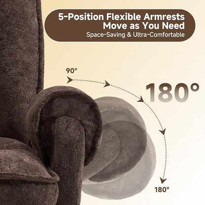 Criss Cross Office Chair, Cloud Desk Computer Chair with 5-Position Adjustable Armrests&Headrest Cat Perch &Cross Legged Sitting, Executive Vanity Chair Wide with FootRest, Reclining Desk Chair Camel