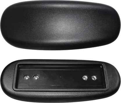 MySit Office Chair Armrest Replacement Arm Pads Universal 4" or 5.5" Mounting Hole (Set of 2) Black