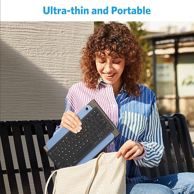 OMOTON Bluetooth Keyboard Compatible with iPad A16 11th 10th Generation, iPad 10.2 (9th/8th/7th), iPad Pro 13/12.9/11 inch, iPad Air/Mini, iPhone and More iOS Devices, Black
