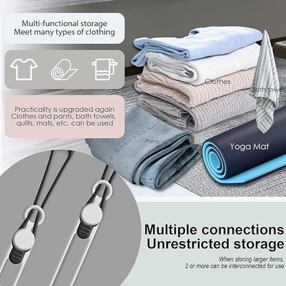 16Pcs 4.2" Silicone Cable Ties Cord Organizer for Cable Management, Reusable Cable Organizer Electronic Accessories in Home,Office,Kitchen,School,Travel (Black & White)