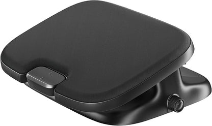 PEGZONE Under Desk Footrest, Adjustable Foot Rest with Height and Degree Angle,Ergonomic Desk Foot Rest with Memory Foam, Foot and Leg Rest for Home & Office, Black