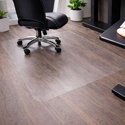 Marvelux Heavy Duty Polycarbonate Office Chair Mat for Hardwood Floors 47" x 53" | Transparent Hard Floor Protector, Rectangular | Multiple Sizes