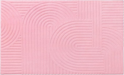 Pauwer Pink Area Rug for Girls Bedroom 3x5 Soft Fluffy Non Slip Machine Washable Rugs Arch Modern Indoor Mat Fuzzy Floor Carpet for Kids Nursery Living Room Dorm Playroom Dining Baby Home Decor