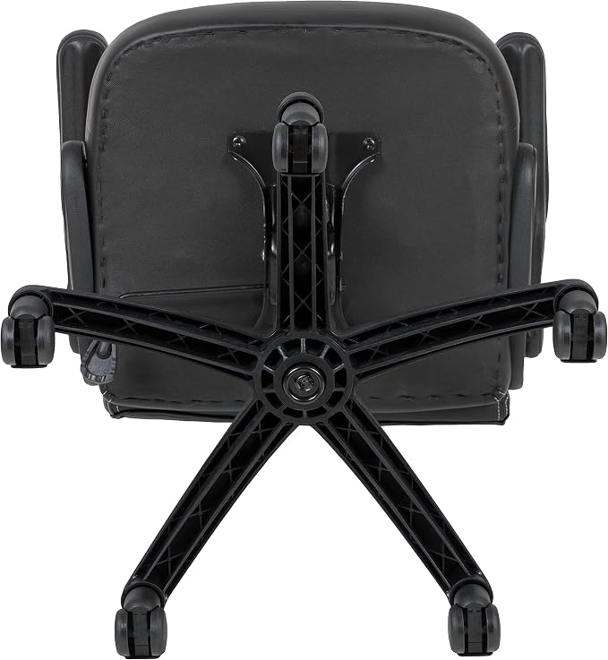 Flash Furniture X10 High-Back LeatherSoft Racing Style Gaming Chair with Flip-Up Arms, Ergonomic Padded Swivel Computer Chair, Red/Black