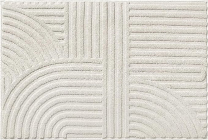 Pauwer 2x3 Washable Area Rugs for Living Room Modern Beige Solid Color Soft Fluffy Rugs for Bedroom Non Slip Boho Accent Indoor Mat Floor Carpet Cover for Kids Room Dining Room Kitchen Office, Beige