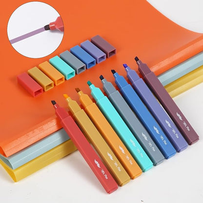 Mr. Pen- Aesthetic Highlighters No Bleed, 8 Pack, Jewel Tones, Chisel Tip | Cute Highlighters Assorted Colors for Journaling, Highlighting, Underlining, Fast Dry, Back to School Supplies