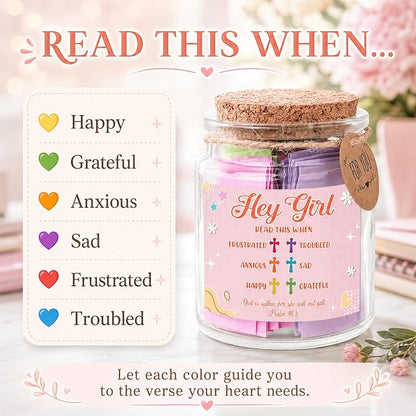 Bible Verse Jar for Teen Girl – Teen Girl Gifts Trendy Stuff, Christian Gift For Teens, Graduation Gifts