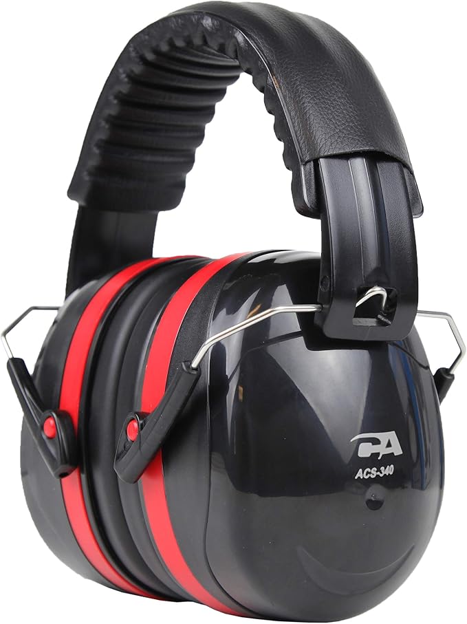 Cyber Acoustics Professional Safety Lightweight Ear Muffs for Hearing Protection and Noise Reduction