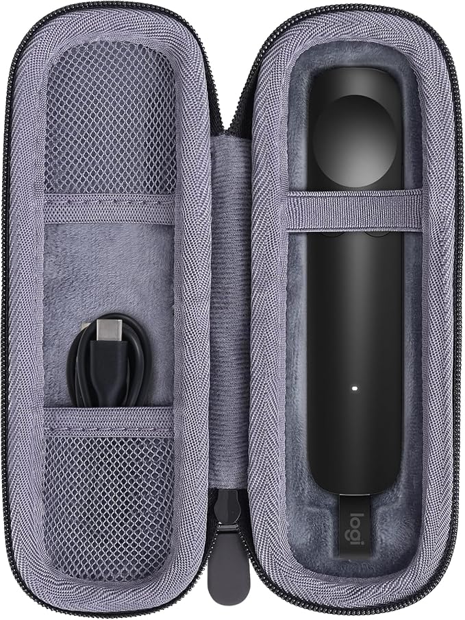co2CREA Hard Case Replacement for Logitech Spotlight 2/1 Presentation Remote Presenter Clicker, Black