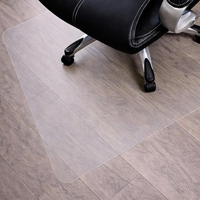 Marvelux Heavy Duty Polycarbonate Office Chair Mat for Hardwood Floors 48" x 60" | Transparent Hard Floor Protector, Rectangular | Multiple Sizes