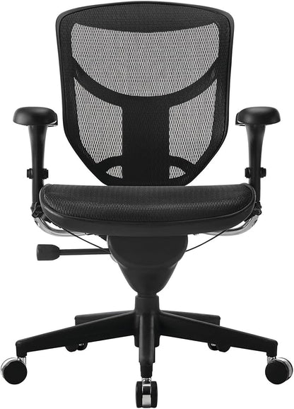 WorkPro® Quantum 9000 Series Ergonomic Mid-Back Mesh/Mesh Chair, Black