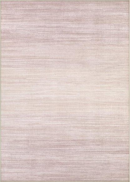 UERMEI 8x10 Washable Area Rug - Neutral Modern Abstract Living Room Rugs, Non-Slip Soft Large Indoor Floor Carpet for Bedroom Home Office & Under Dining Table Decor, Soft Pink
