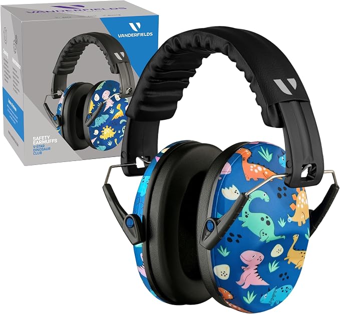 Vanderfields Hearing Protection Ear Muffs - Over 31 dB (2K Hz) Broad Noise Cancelling Sound Reduction Earmuffs for Kids 3-12